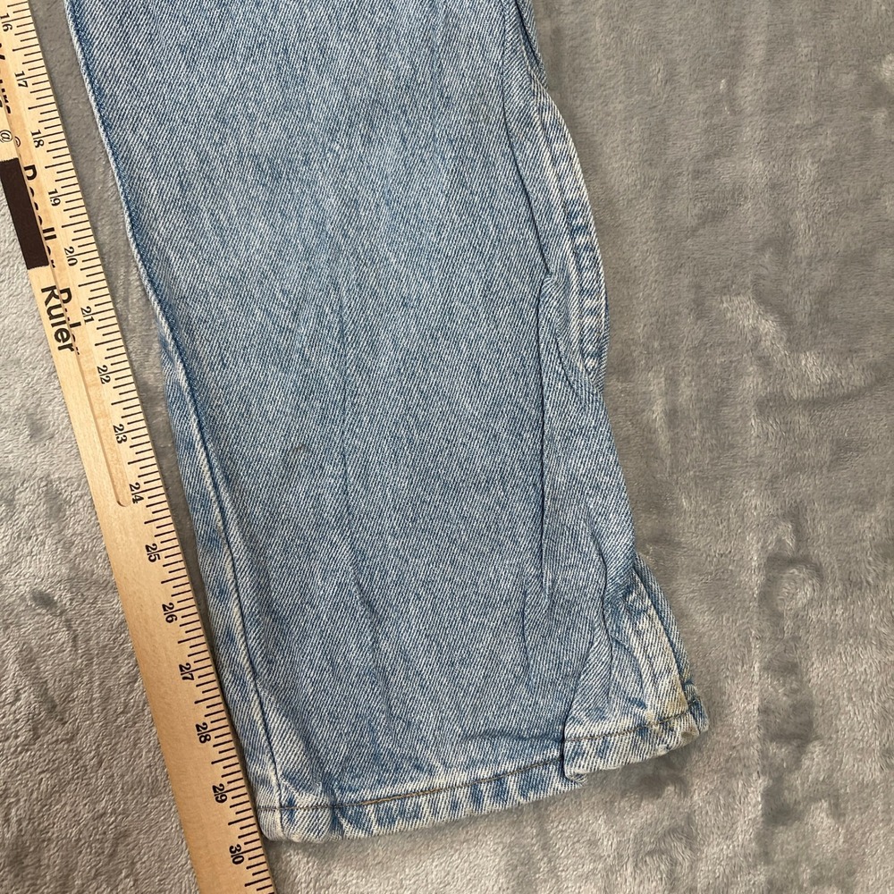 Wrangler Regular Fit Jeans Mens 34x30 Light Wash Blue Straight Leg 96501SL Denim - Picture 3 of 8
